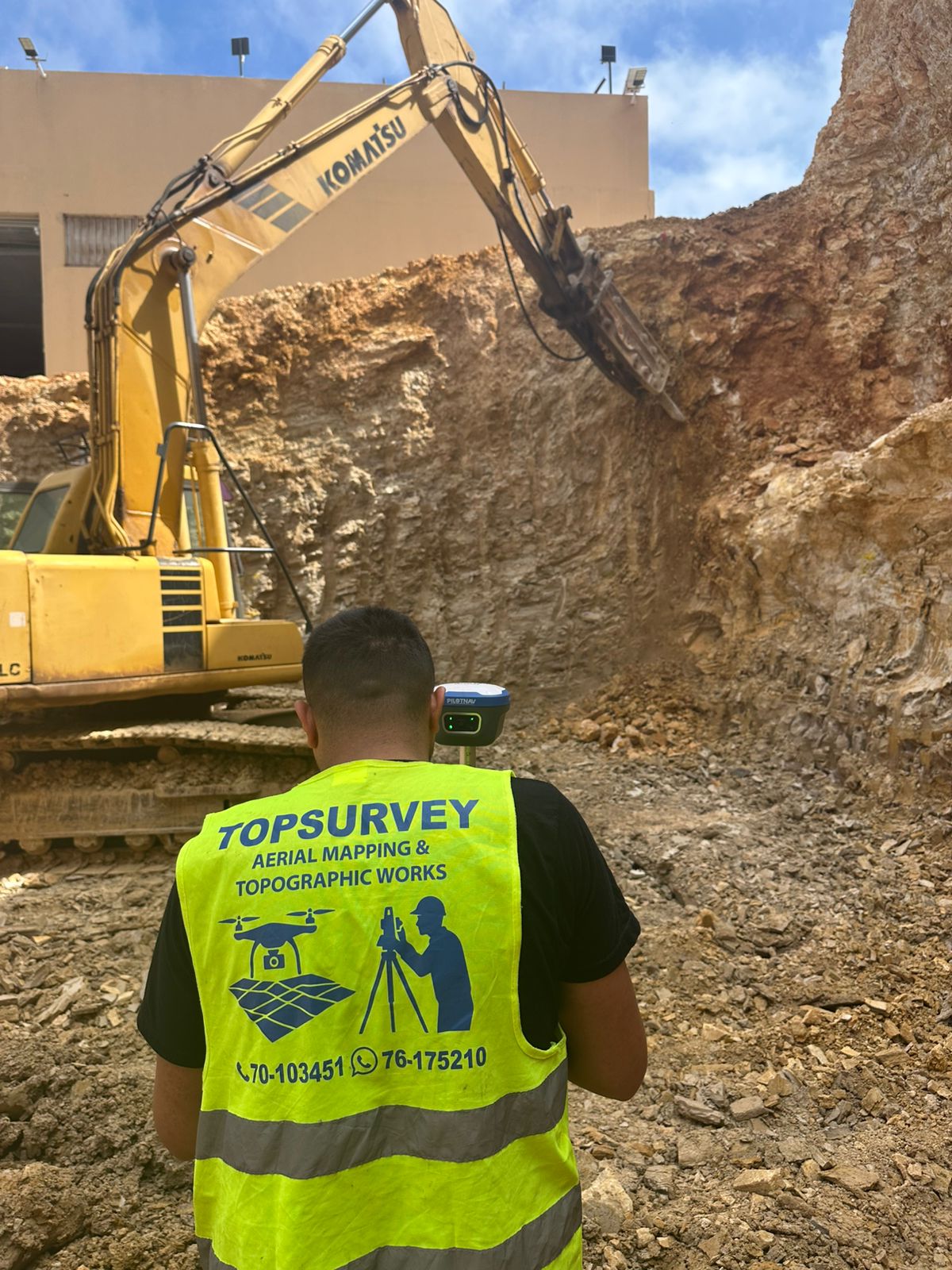 Excavation Monitoring & Topographic Survey